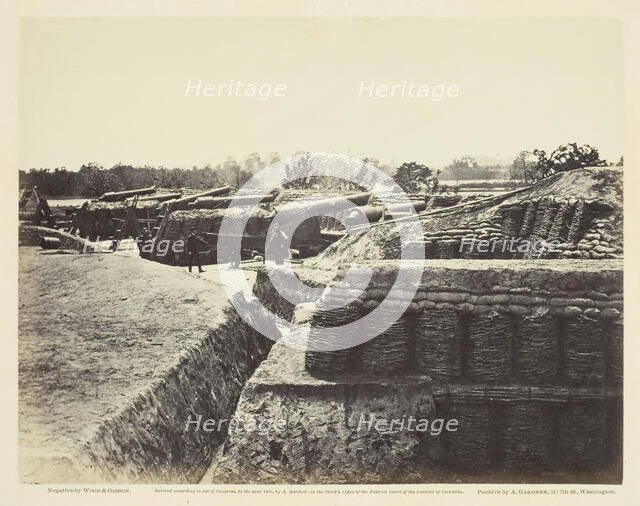 Battery No. 1, Near Yorktown, Virginia, May 1862. Creator: Wood & Gibson.
