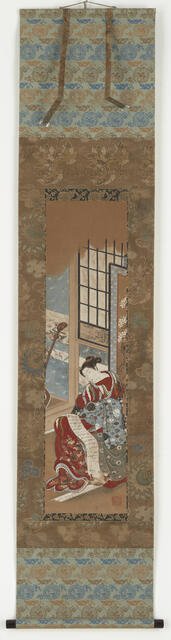 A yujo reading, 1615-1868. Creator: Unknown.