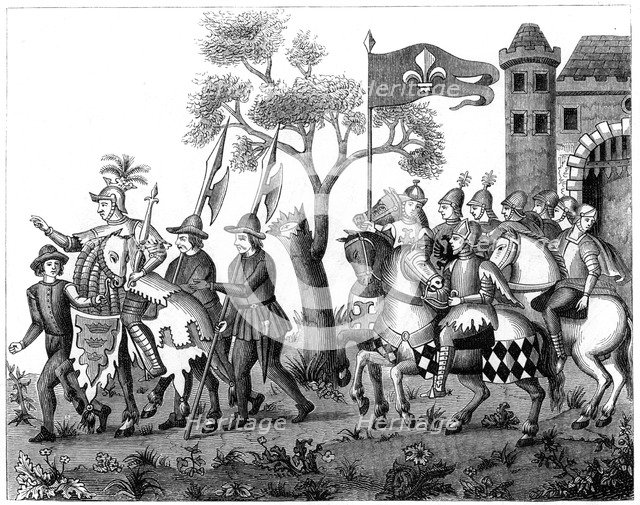 Entry of the King of Epinette, 16th century (1849). Artist: Unknown