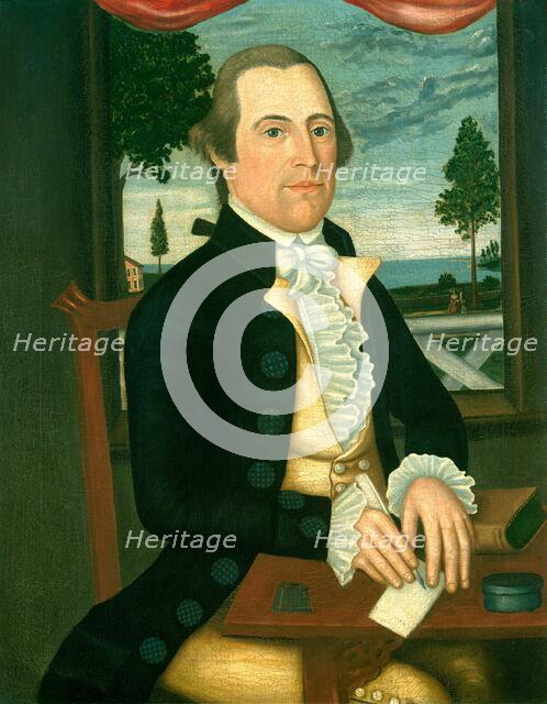 Captain Elisha Denison, c. 1790. Creators: Denison Limner, Joseph Steward.