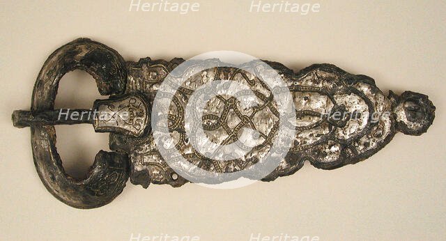 Belt Buckle, Frankish or Burgundian, 7th century. Creator: Unknown.