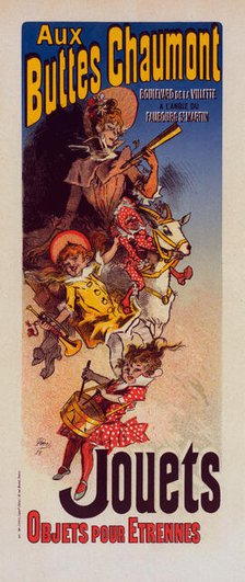 Affiche pour le "Magasin des Buttes Chaumont", c1899. Creator: Jules Cheret.