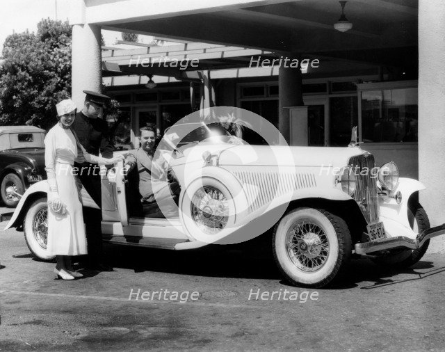 1932 Auburn 12-60 Boattail Speedster, (c1932?). Artist: Unknown