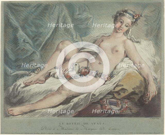 Le Réveil de Venus (Venus Rising), 1769. Creators: Louis Marin Bonnet, Francois Boucher.