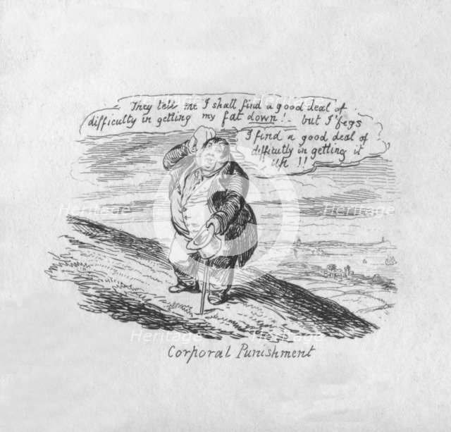 'Corporal Punishment', 1829. Artist: George Cruikshank.