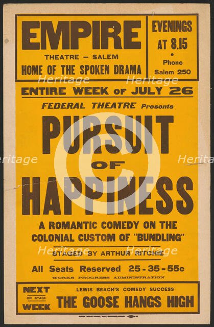Pursuit of Happiness, Salem, MA, 1937. Creator: Unknown.