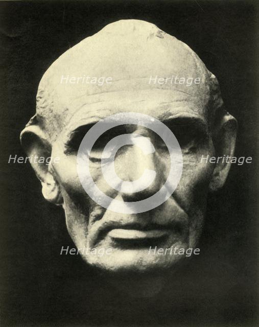 Life mask of Abraham Lincoln, 1860, (1930). Creator: Unknown.