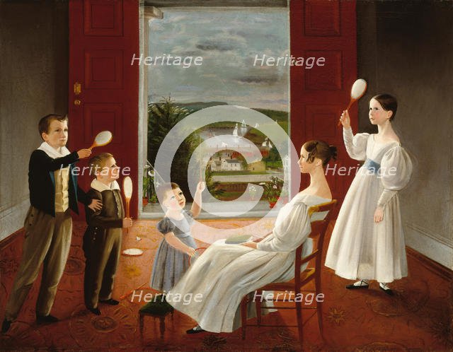 The Children of Nathan Starr, 1835. Creator: Ambrose Andrews.