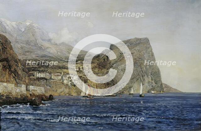 Coastal landscape in Dalmatia, 1890. Creator: Emil Jakob Schindler.