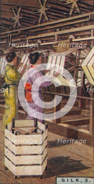 'Silk, 3. - Reeling Silk, Japan', 1928. Artist: Unknown.