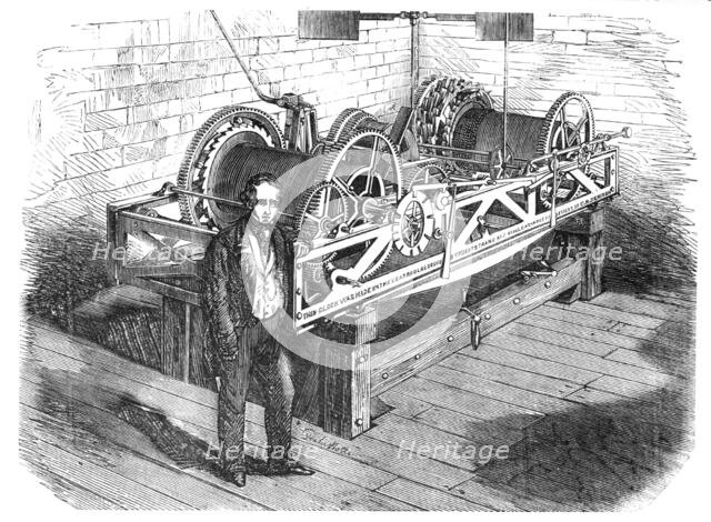 The New Houses of Parliament - the Great Clock at Westminster, 1857. Creator: Unknown.