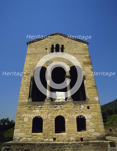 Exterior, Church of St Mary, Mount Naranco, Oviedo, Spain, 9th century (2002).  Creator: LTL.