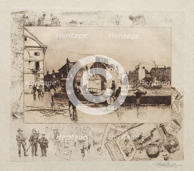 A Gale at Fécamp (Normandie), 1886. Creator: Stephen Parrish (American, 1846-1938).