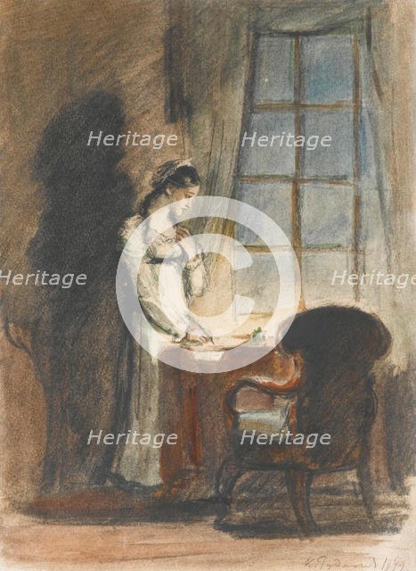 Tatyana. Illustration for the novel in verse Eugene Onegin by A. Pushkin.