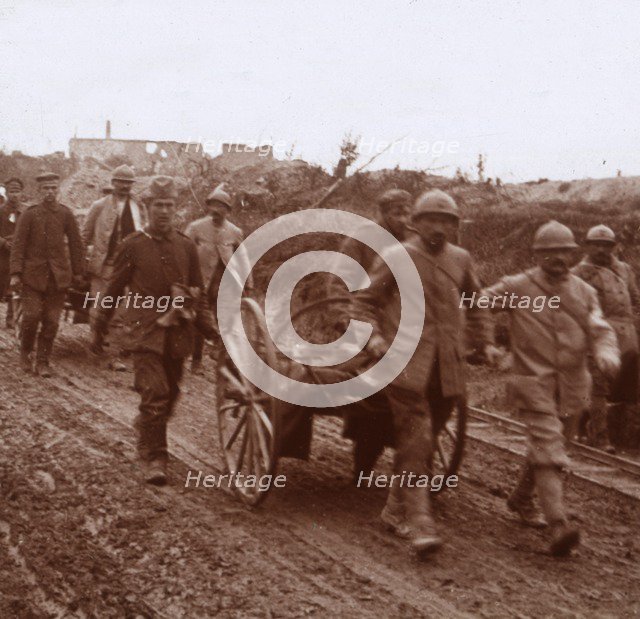 Wounded, Neuville, northern France, c1914-c1918. Artist: Unknown.