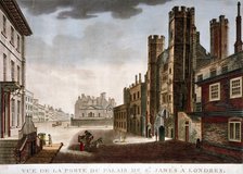 Gate of St James's Palace, Westminster, London, c1800. Artist: Anon