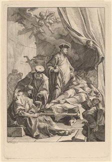 Saints Cosmas and Damian Caring for the Sick, c. 1736. Creator: Paul Troger.