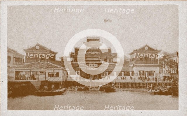 Imperial Maritime Customs House in Shanghai, 1857. Creator: Anonymous.