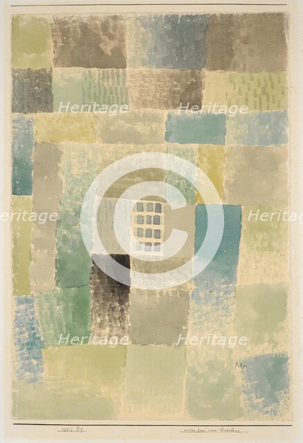 First house of a settlement, 1926. Creator: Klee, Paul (1879-1940).