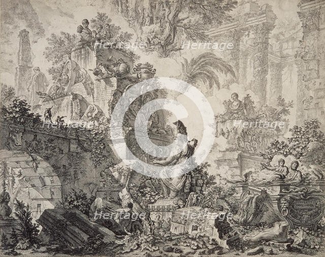 View of the Baths of Titus (image 2 of 2), c1775. Creator: Giovanni Battista Piranesi.