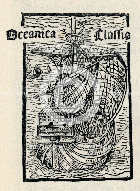 Columbus's Ship, The Santa Maria, (1493), 1912. Artist: Unknown