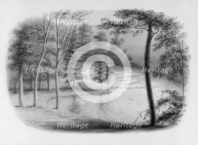 A Brook (from Hosack Album), . Creator: George Harvey.