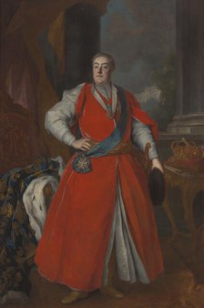 Portrait of Augustus III of Saxony (1696-1763), King of Poland, c1737. Creator: Louis de Silvestre.