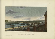Vue du Pont des Invalides et du Champ-de-Mars, prise du bas de la colline de Chaillot, 1817-1824. Creator: Courvoisier-Voisin, Henri (1757-1830).