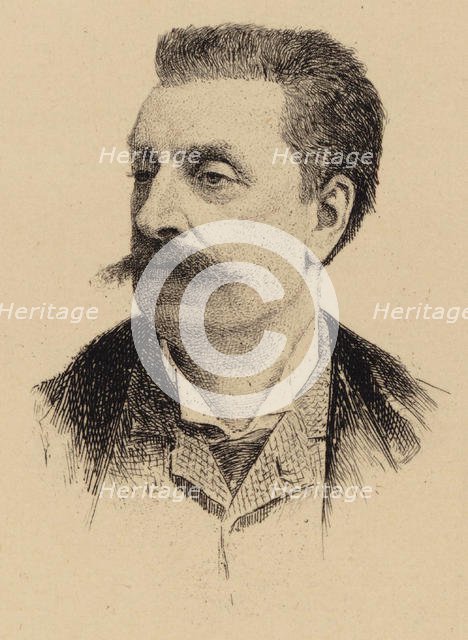 Portrait of the Composer Victorin de Joncières (1839-1903). Creator: Anonymous.