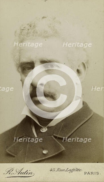 Portrait of the Composer Olivier Métra (1830-1889)  , c. 1870. Creator: Autin, Raoul (1850-1907).