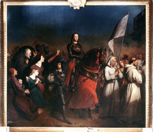 'Joan of Arc's entry into Orleans, Evening of the Liberation of the Town, 8 May 1429' (c1818-1862). Artist: Henry Sheffer