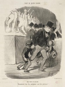 La Visite au salon, 1847. Creator: Honore Daumier.
