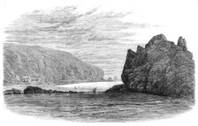 Cave Rock, Port Lyttelton, New Zealand, 1864. Creator: Mason Jackson.