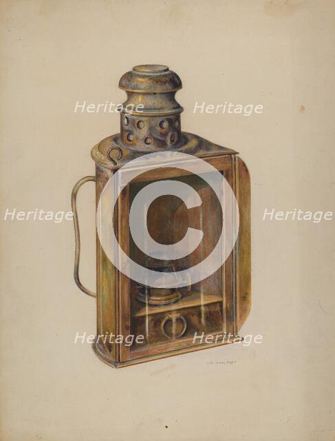 Ship Lantern, c. 1939. Creator: Samuel Philpot.