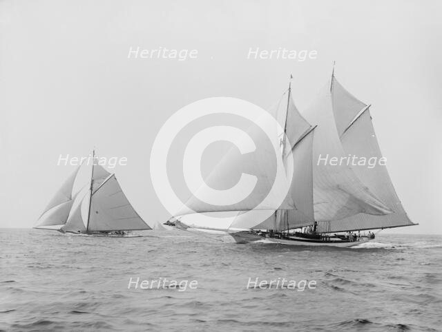 Quickstep and Gloriana, August 6, 1892, 1892 Aug 6. Creator: Unknown.