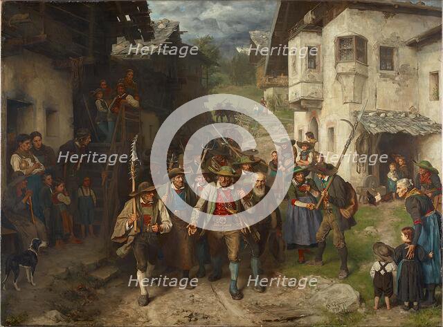 The Last Bid, 1874. Creator: Franz von Defregger.