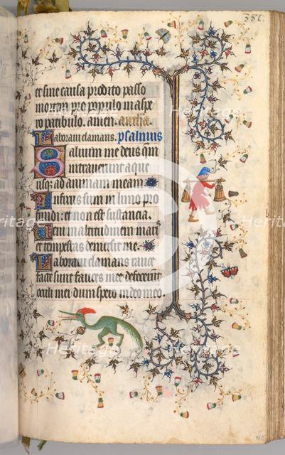 Hours of Charles the Noble, King of Navarre (1361-1425): fol. 186r, Text, c. 1405. Creator: Master of the Brussels Initials and Associates (French).