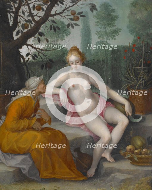 Vertumnus and Pomona, about 1605. Creator: Abraham Bloemaert.