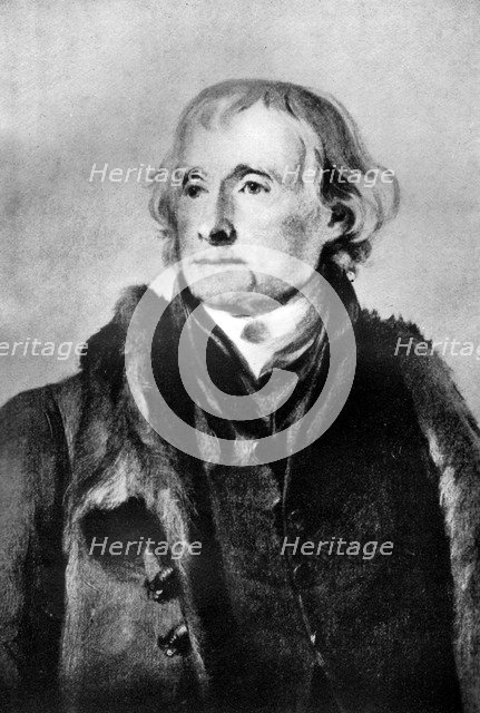 Thomas Jefferson, third President of the United States, (1933).Artist: Nancy Clifton M Randolph