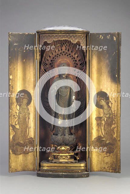 Amitabha (Amida), contained within a closed shrine, Edo period, 1615-1868. Creator: Unknown.