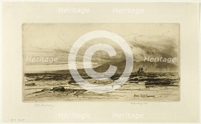 Arran, plate fourteen from the Clyde Set, 1889. Creator: David Young Cameron.