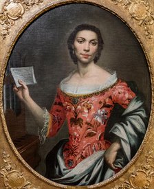 Portrait of the singer and organist Maria Caterina Serassi (1723-1756), 1745-1750. Creator: Anonymous.