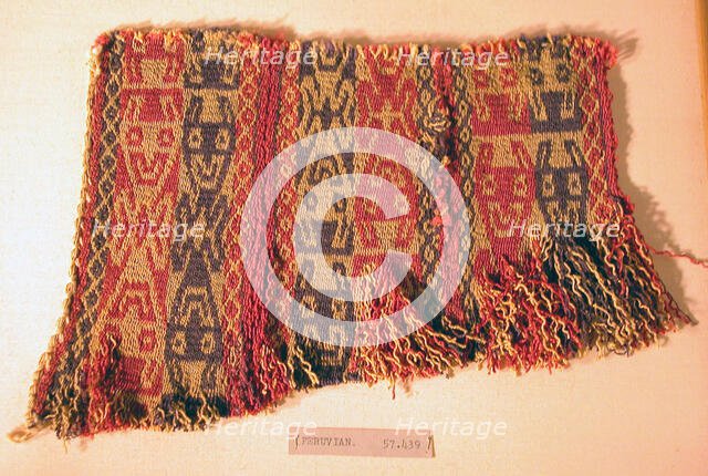 Fragment, Peru, A.D. 1000/1476. Creator: Unknown.