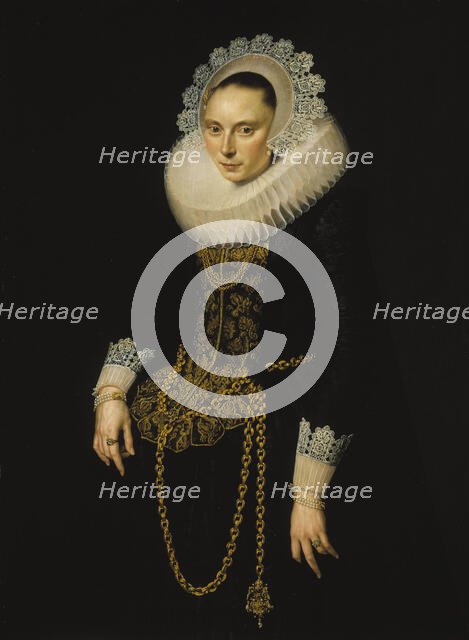 Portrait of a Young Woman, c1610s. Creator: Cornelis Pietersz. van der Voort.