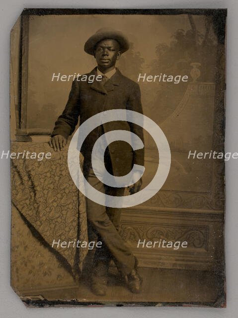 Untitled (Portrait of a Standing Man), 1880. Creator: Unknown.