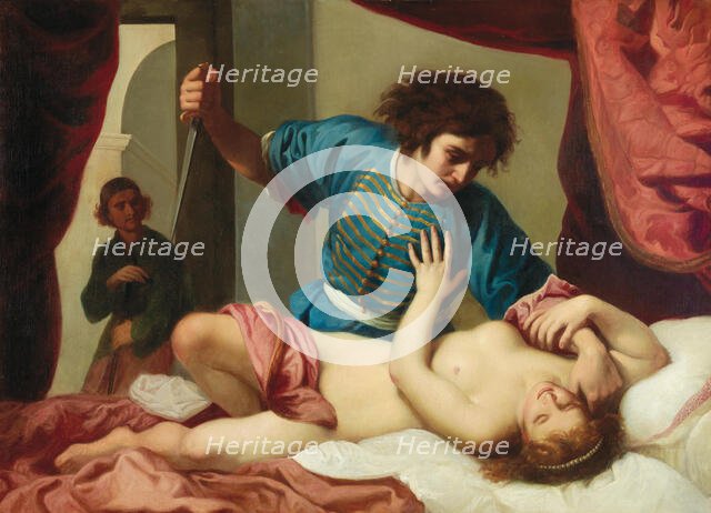 Tarquinius and Lucretia, 1630s. Creator: Ficherelli, Felice (1605-1660).