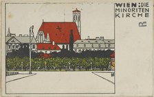 Vienna: Minorite Church (Wien: Die Minoriten Kirche), 1908. Creator: Urban Janke.
