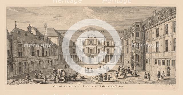 Vue de la cour du Château de Blois. Creator: Jacques Rigaud (French, 1681-1754).