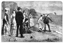 Croquet under difficulties, 1871. Creator: William Hollidge.