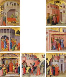 Seven Scenes from the Legend of St Stephen, c1390. Creator: Martino di Bartolomeo di Biagio.